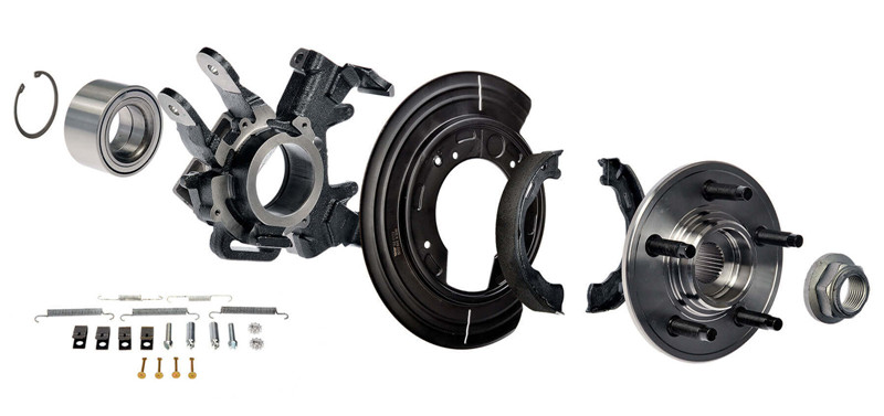 Installation problem of steering knuckle assembly